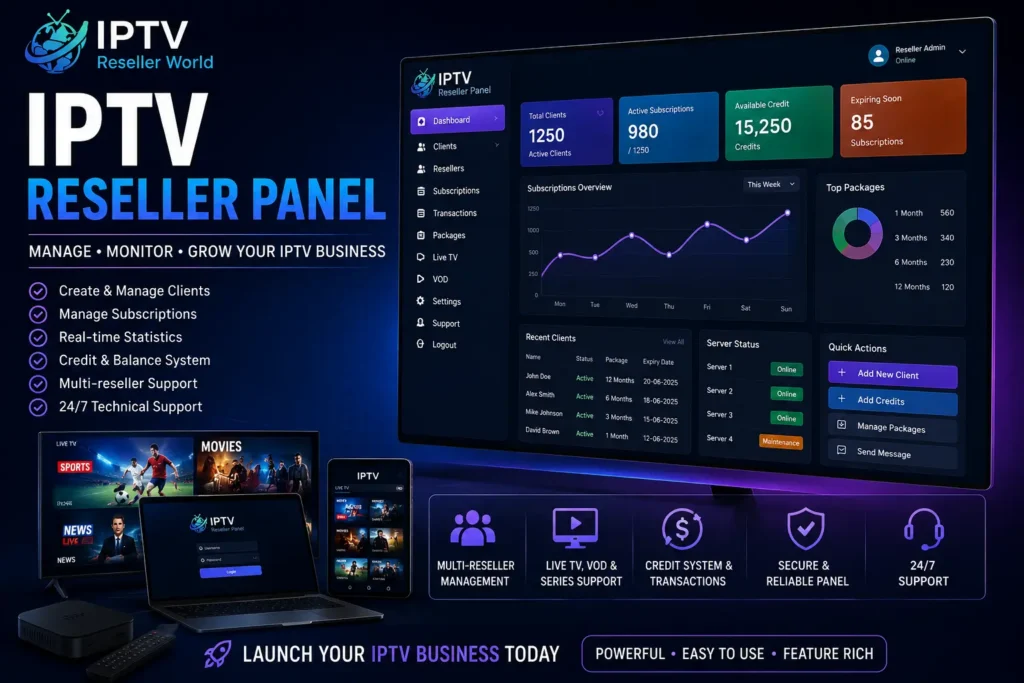 iptv reseller panel
